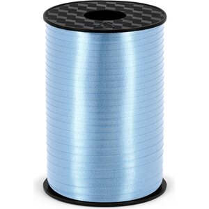 Plastic ribbon, sky-blue, 5mm/225m