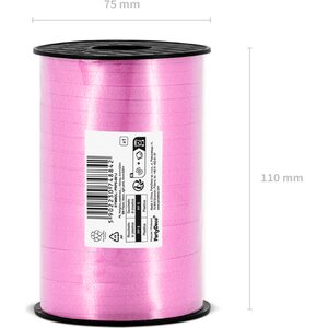 Plastic ribbon, light pink, 5mm/225m