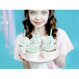 Birthday candles ombre, 6cm 1pkt/20pc