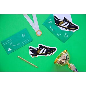 Invitations Football - Shoe, mix 1pkt/6pc.