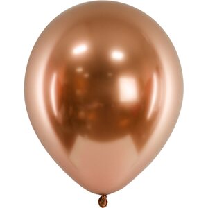 Glossy balloons 30 cm, copper 1pkt/10pc