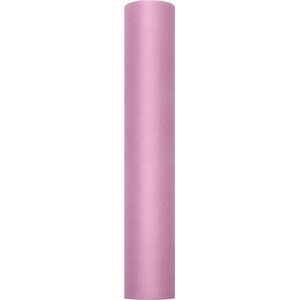 Tulle Plain, powder pink, 0.3 x 9m