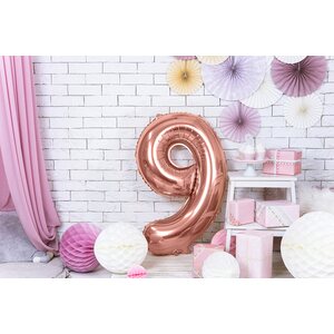 Numerofolio 86 cm, 9, ruusukulta