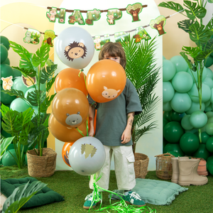 Metsän ystävät Happy Birthday -banneri 210 x 16 cm