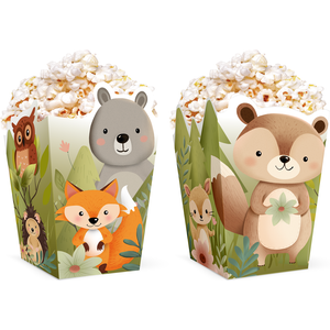 Metsän ystävät popcorn-kippo 8,5 x 15 cm 6 kpl/pkt