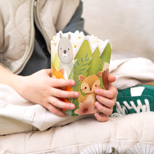 Metsän ystävät popcorn-kippo 8,5 x 15 cm 6 kpl/pkt