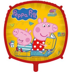 Foil ball 45 cm Peppa Pig square