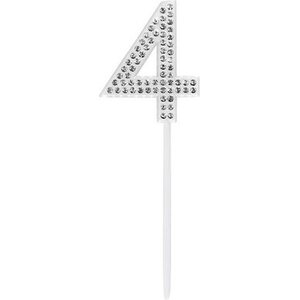 Kakunkoriste timanttinen numero '4' (2,5 x 10,5 cm)