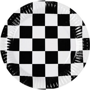 Set 10 Paper Plates Racing (23 cm)