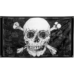 Pc. Polyester flag Pirates (90 x 150 cm)