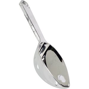 Metallic plastic scoop 16.7 cm, silver