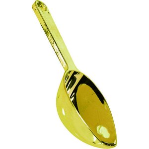 Metallic plastic scoop 16.7 cm, gold