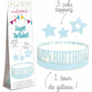 Scrapcooking Kakkukääre ja -koriste Happy Birthday