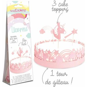 Scrapcooking Kakkukääre ja -koriste yksisarvisteema