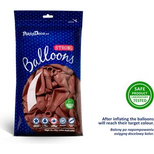 Strong Balloons 12 cm, Pastel Burgundy