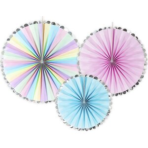 Decorative Rosettes Unicorn, mix: 1pkt/3pc.