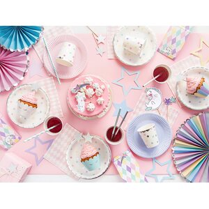 Decorative Rosettes Unicorn, mix: 1pkt/3pc.