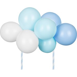 Balloon cake topper, blue, 29 cm