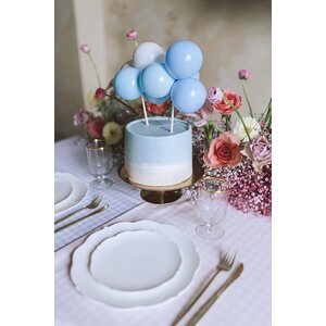 Balloon cake topper, blue, 29 cm