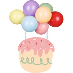 Balloon cake topper rainbow, mix, 29 cm