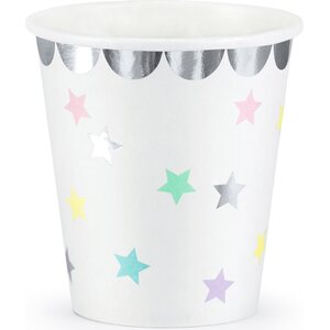 Cups Unicorn - Stars, 180 ml 1pkt/6pc.