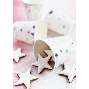 Cups Unicorn - Stars, 180 ml 1pkt/6pc.