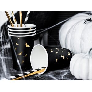Paper Straws, black, 19.5cm 1pkt/10pc.