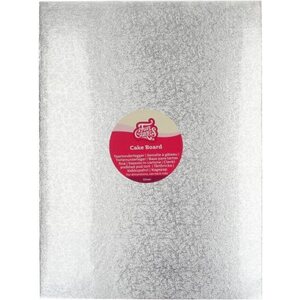 FunCakes Cake Board Oblong 40,5 x 30,5 cm - Silver