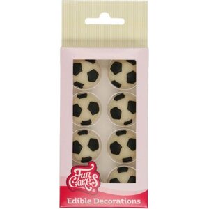FunCakes syötävä koriste jalkapallo 8 kpl/pkt