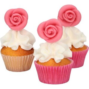 FunCakes massakoriste vaaleanpunaiset ruusut 6 kpl/pkt