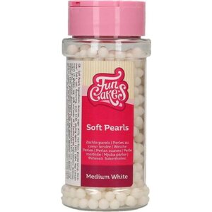 FunCakes Soft Pearls Medium White 60 g