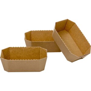 Decora 5 BAKING PAPER OBLONG BREAD PANS 15,3 X 8,8 X H 6 CM
