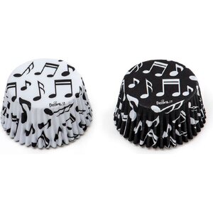 Decora 36 musical notes baking cups 50 x 32 mm