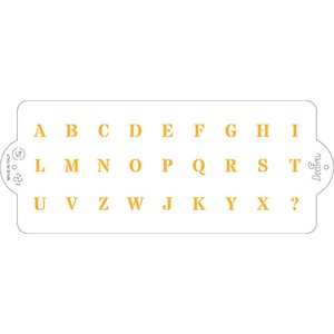 Decora stencil alphabet 10 x 25 cm