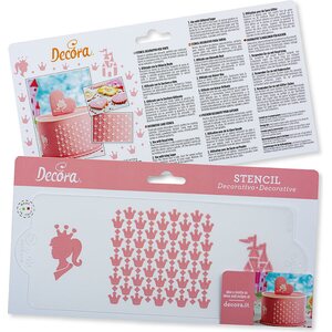 Decora stencil princess 10 x 25 cm