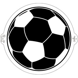 Decora soccer ball stencil ø 25 cm