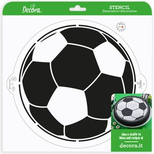 Decora soccer ball stencil ø 25 cm