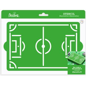 Decora football field stencil 30 x 20 cm