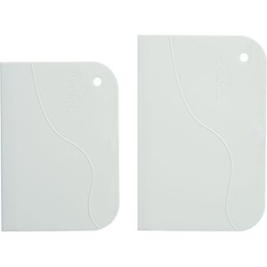 Decora 2 plastic scrapers 12 x 8,3 cm and 13,5 x 9,2 cm