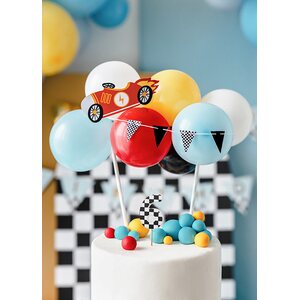 Birthday candle Number 6, 5.5 cm, mix