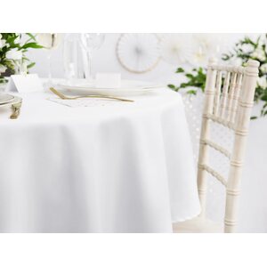 Tablecloth, white, 230cm
