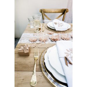 Branch with leaves decoration, powder pink 1pkt/9pc.
