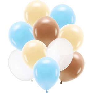 Latex balloons set, mix: 1pkt/10pc.