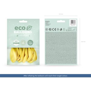 Eco Balloons 30cm metallic, straw: 1pkt/10pc.