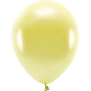 Eco-ilmapallo 30 cm metallinhohto light yellow 10 kpl/pkt