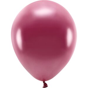 Eco Balloons 30cm metallic, deep red: 1pkt/10pc.