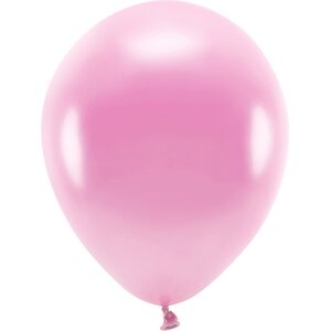 Eco Balloons 30cm metallic, pink: 1pkt/10pc.