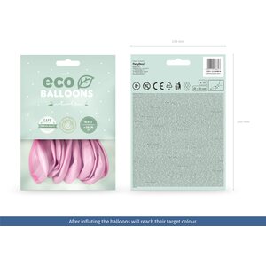 Eco Balloons 30cm metallic, pink: 1pkt/10pc.