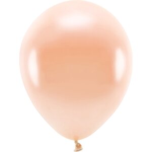 Eco Balloons 30cm metallic, peach: 1pkt/10pc.