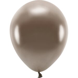 Eco Balloons 30cm metallic, brown: 1pkt/10pc.